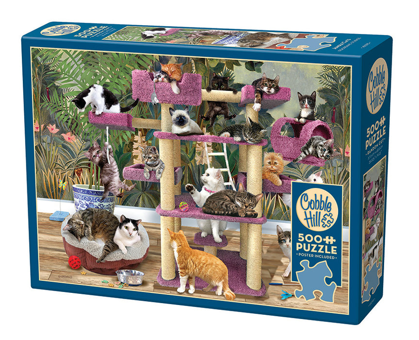 Jungle Cats 500 Piece USA Cobble Hill Puzzles