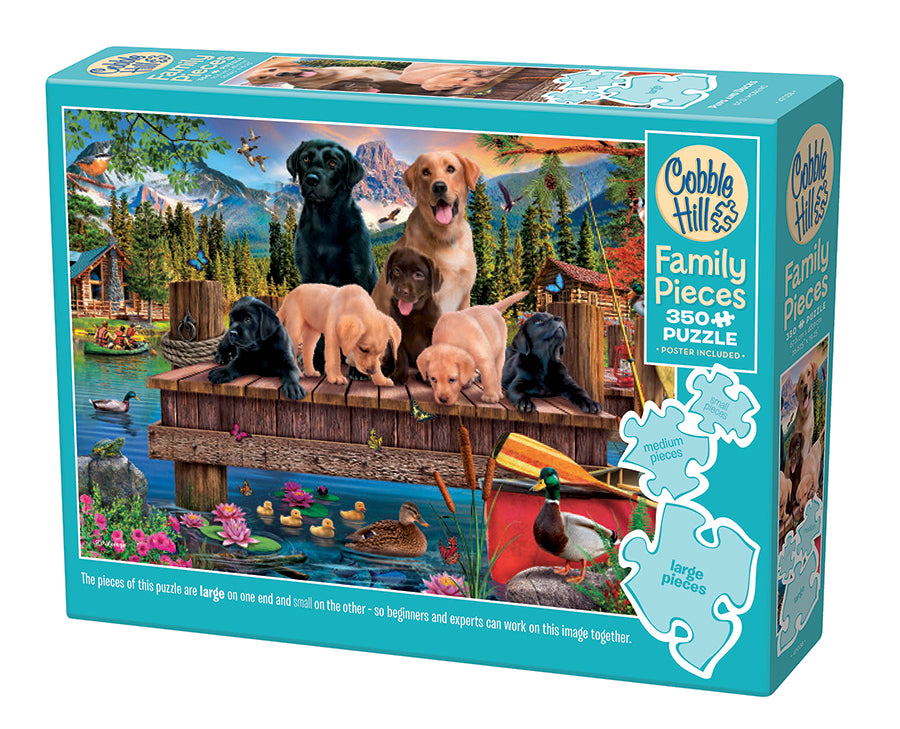 CBH54638 - 350pc Puzzle Puppy Pail (Family) By COBBLE HILL PUZZLES @ Great  Hobbies