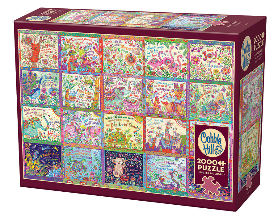 Happy Thoughts | 2000 Piece — USA Cobble Hill Puzzles