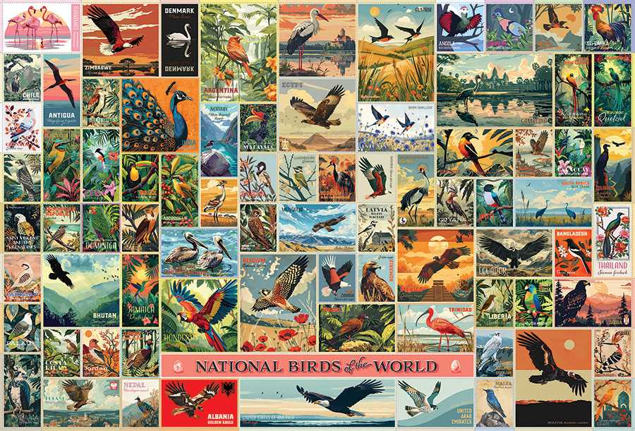 National Birds of the World | 2000 Piece