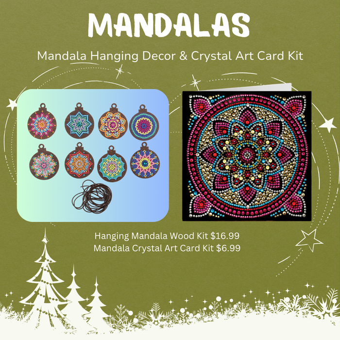 Bundle: Hanging Mandala and Mandala Card Kit