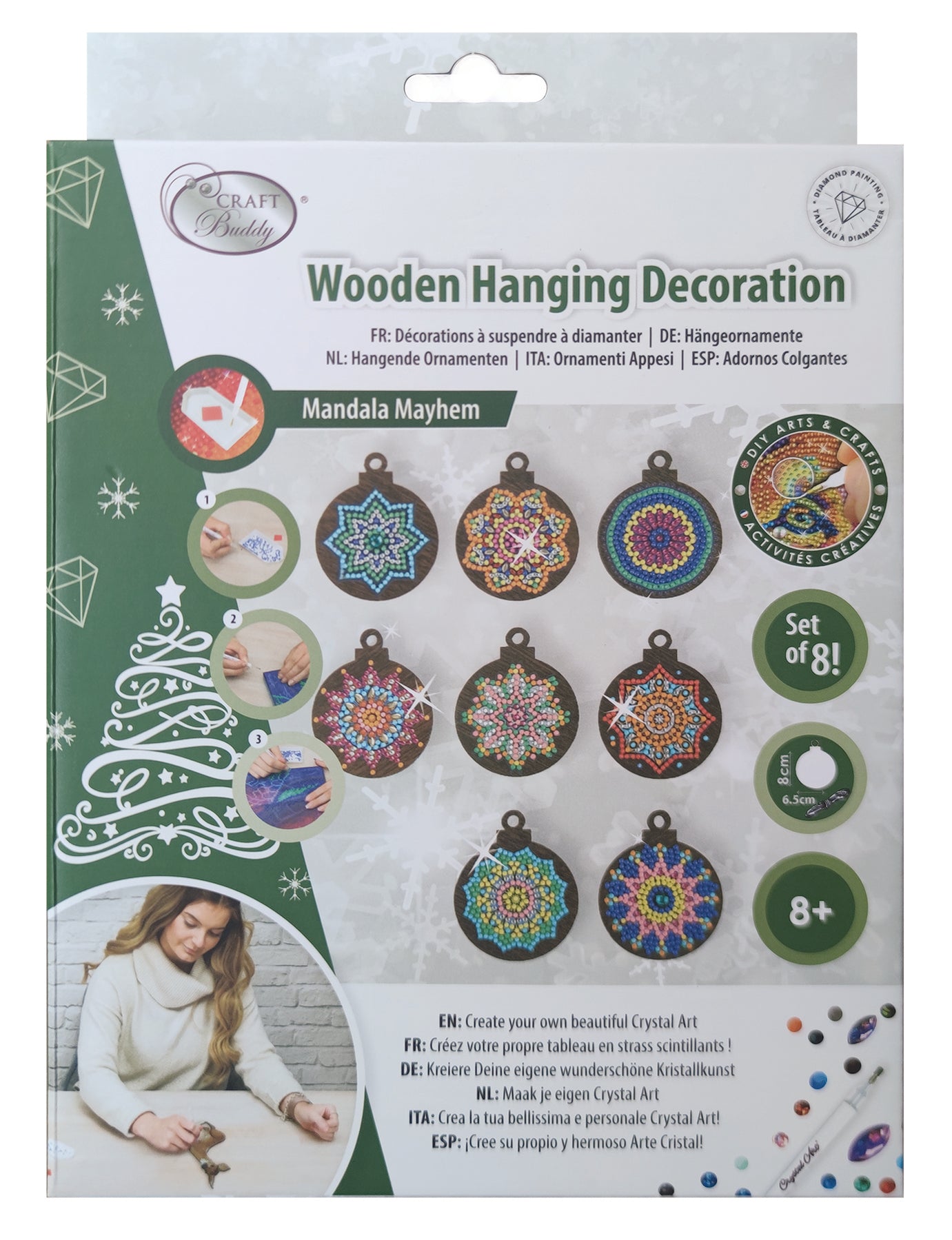 Bundle: Hanging Mandala And Mandala Card Kit — Usa Cobble Hill Puzzles