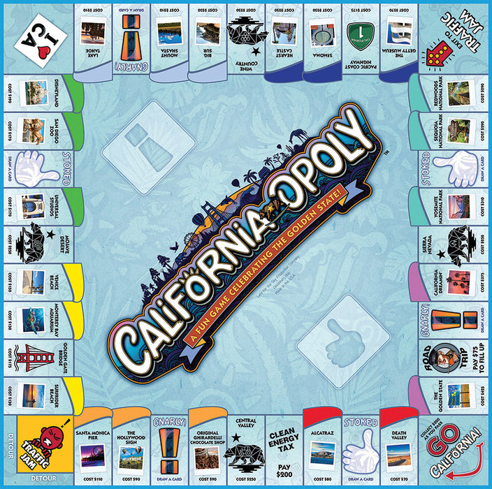 California-Opoly Board Game