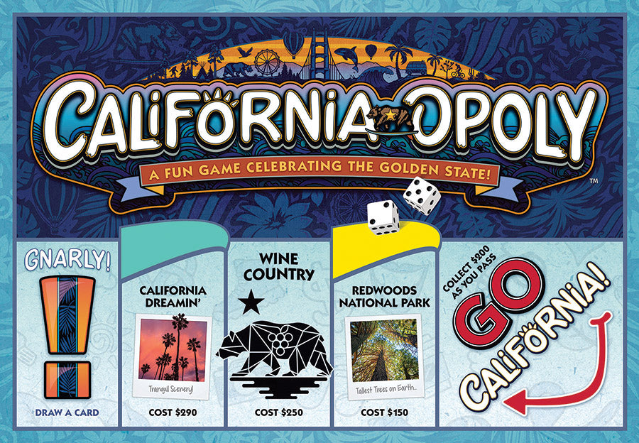 California-Opoly Board Game