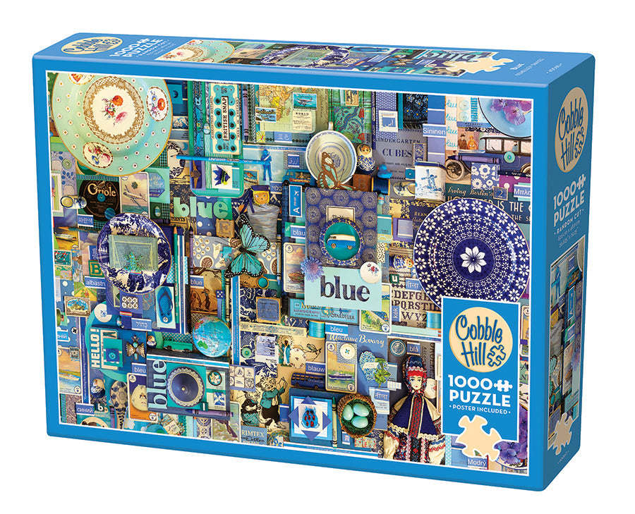 Blue 1000 piece jigsaw| 40060 |Cobble Hill Puzzles Official