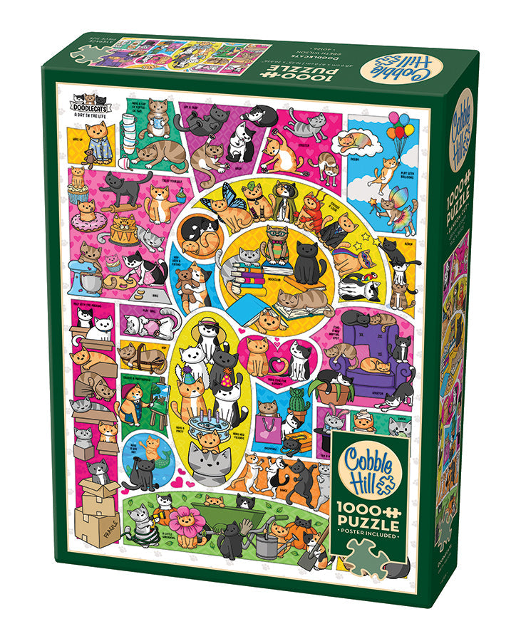 Doodlecats 1000 piece jigsaw| 40126 |Cobble Hill Puzzles Official ...