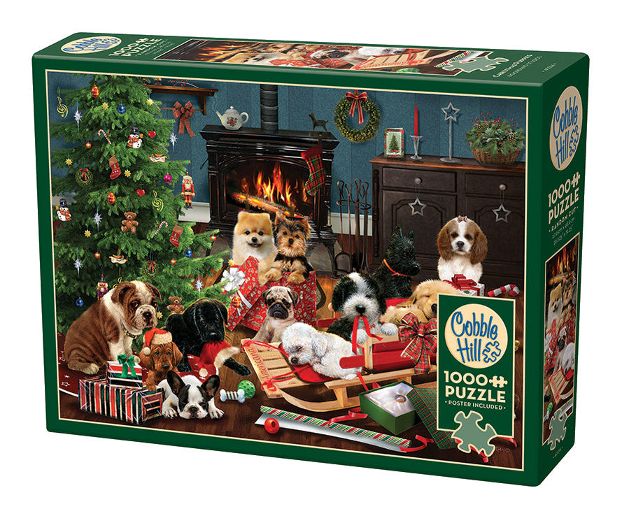 Christmas Puppies 1000 piece jigsaw| 40214 |Cobble Hill Puzzles ...