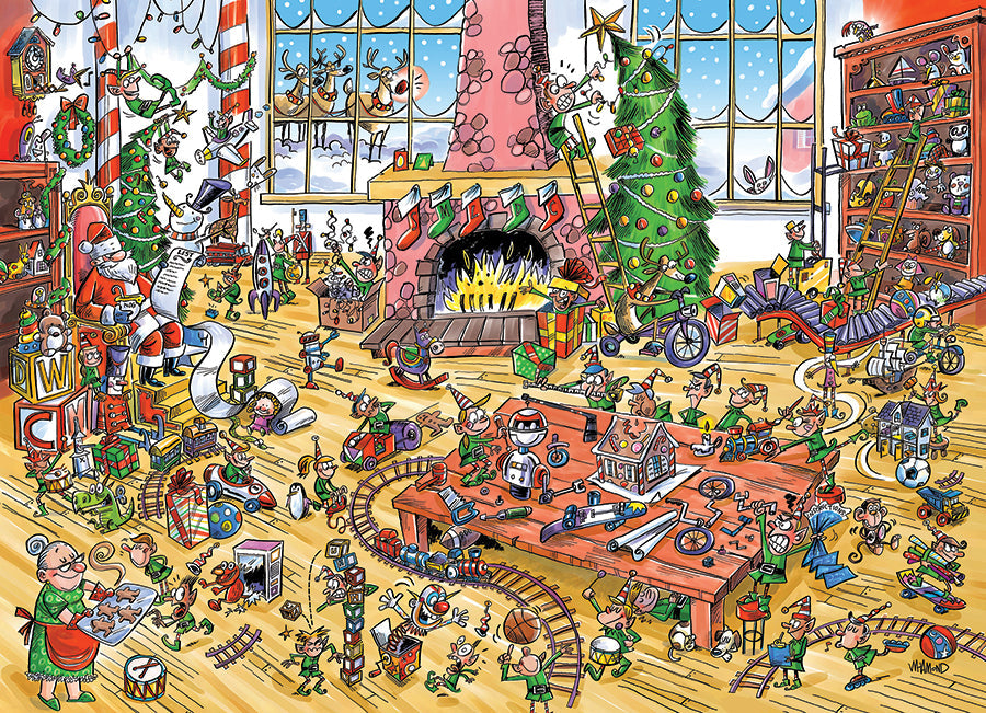 DoodleTown: Elfos en el trabajo | 1000 piezas