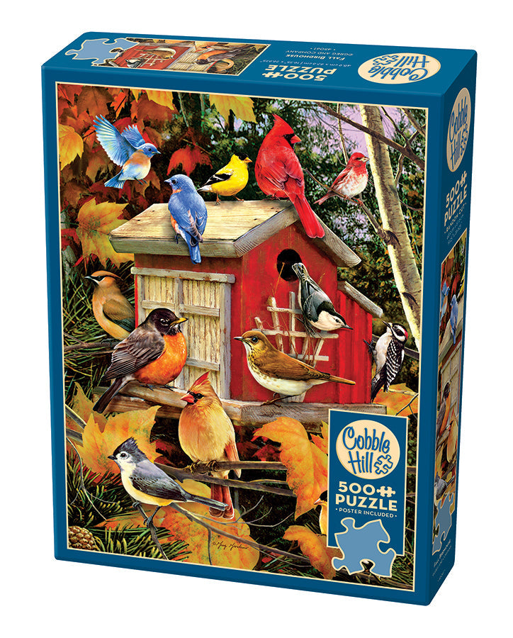 piece jigsaw| Cobble Hill Hill Puzzles Birdhouse USA 500 Puzzles |Cobble Website Official — 45061 Fall