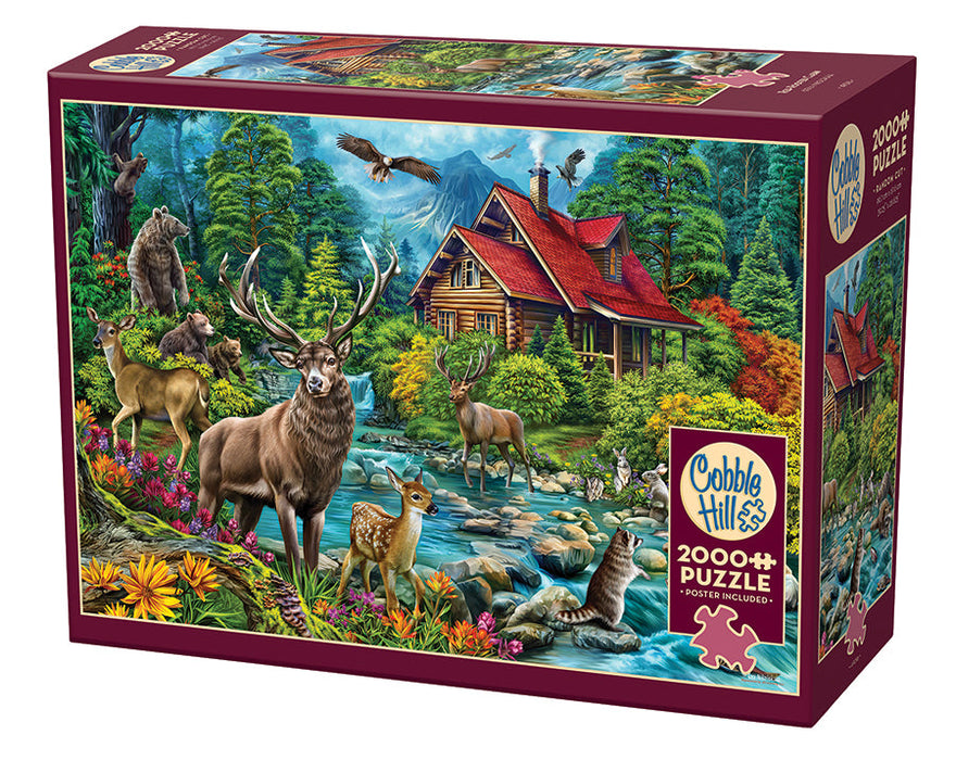 Red-Roofed Cabin 2000 piece jigsaw, 49016