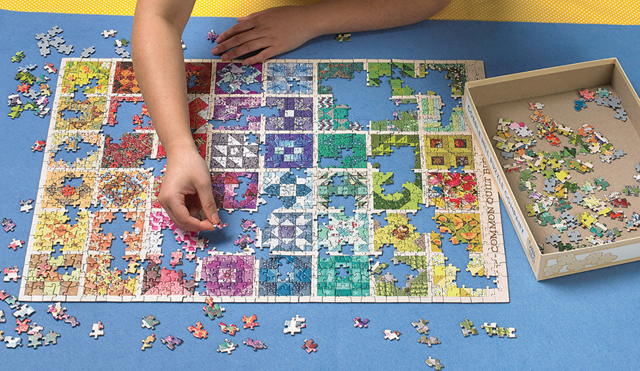 2 puzzles 1000 piezas y tapete y roller para guardar