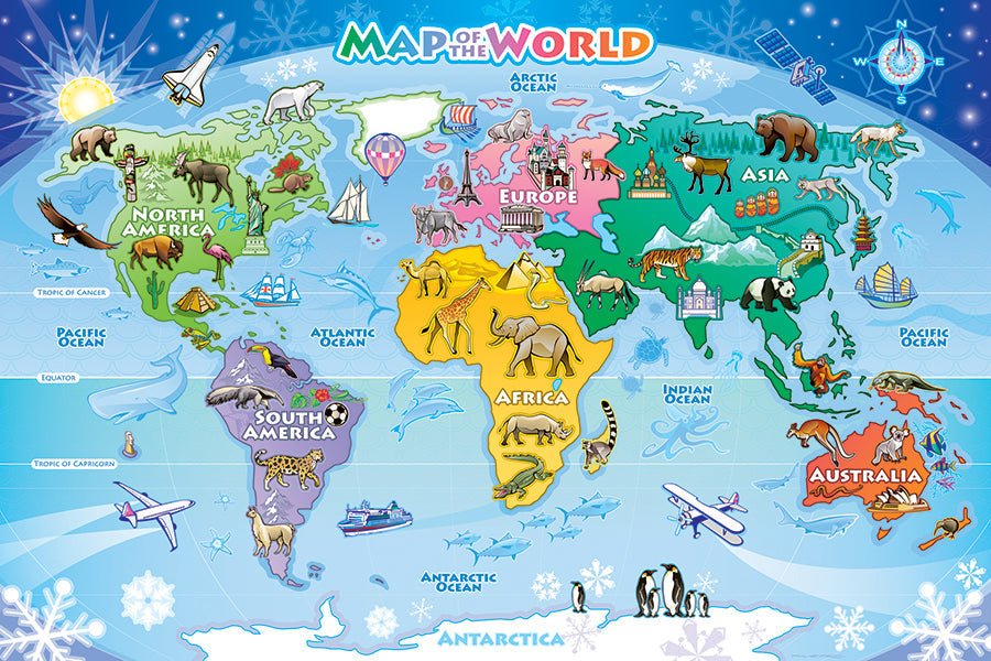 Mapa del Mundo (Piso 48pc)