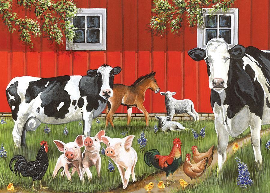 Red Barn Farm (tray) 35 piece | 58849 | Cobble Hill Puzzles Official ...