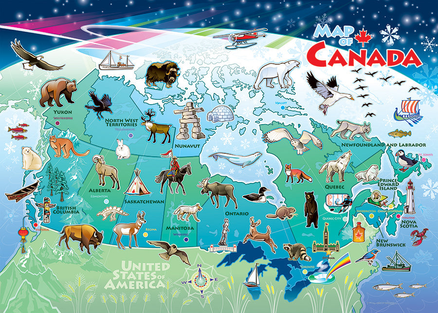 Canada Map (tray) | 35 Piece Tray
